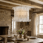Brasher Modern Glass Chandelier in Champagne Gold for Dining Room