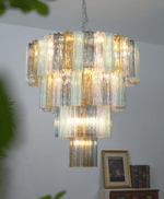 Lustrava Prism Chandelier – Handcrafted Murano Glass Pendant Light