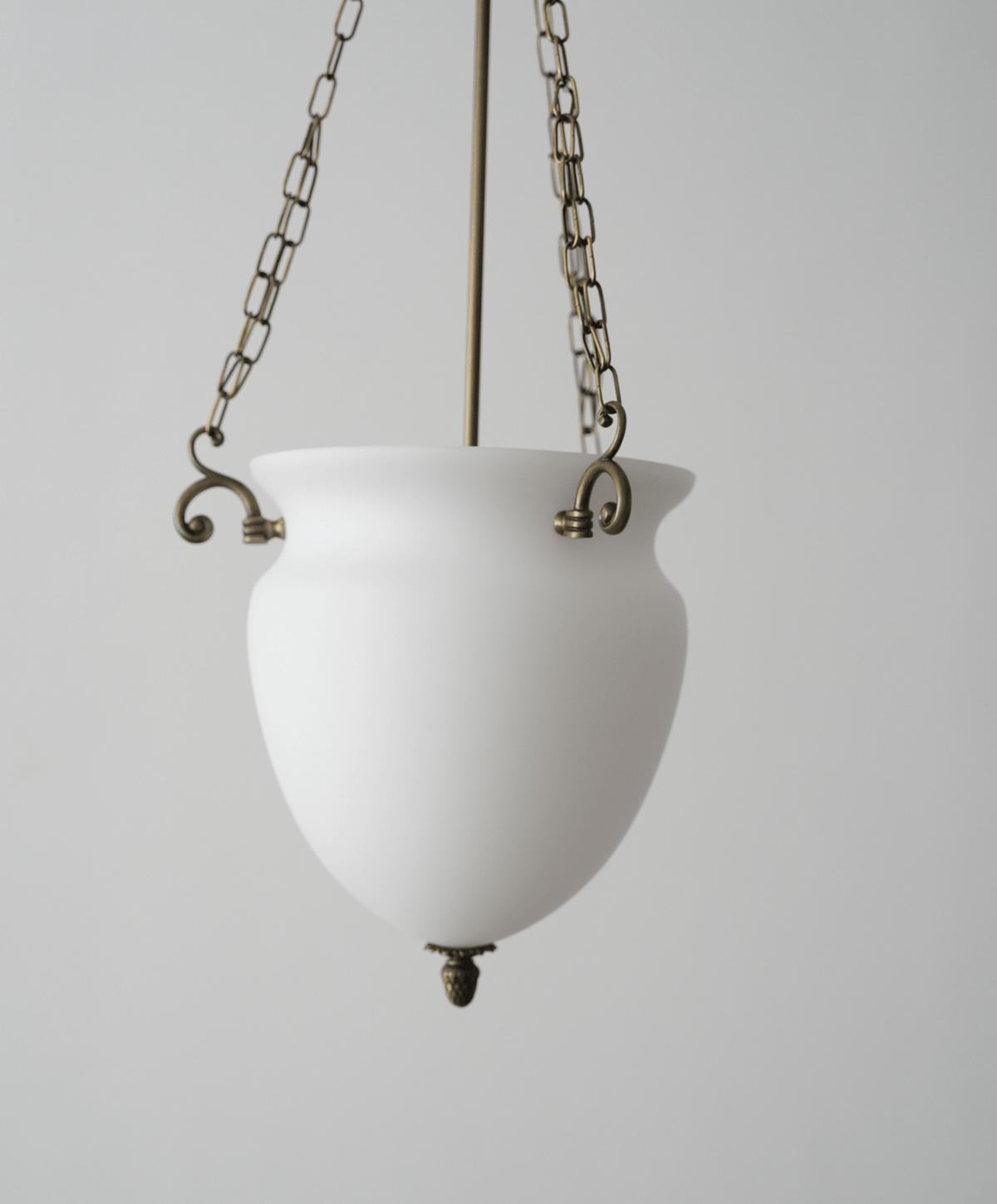 Regents Urn Glass Chain Chandelier in Antique Gold