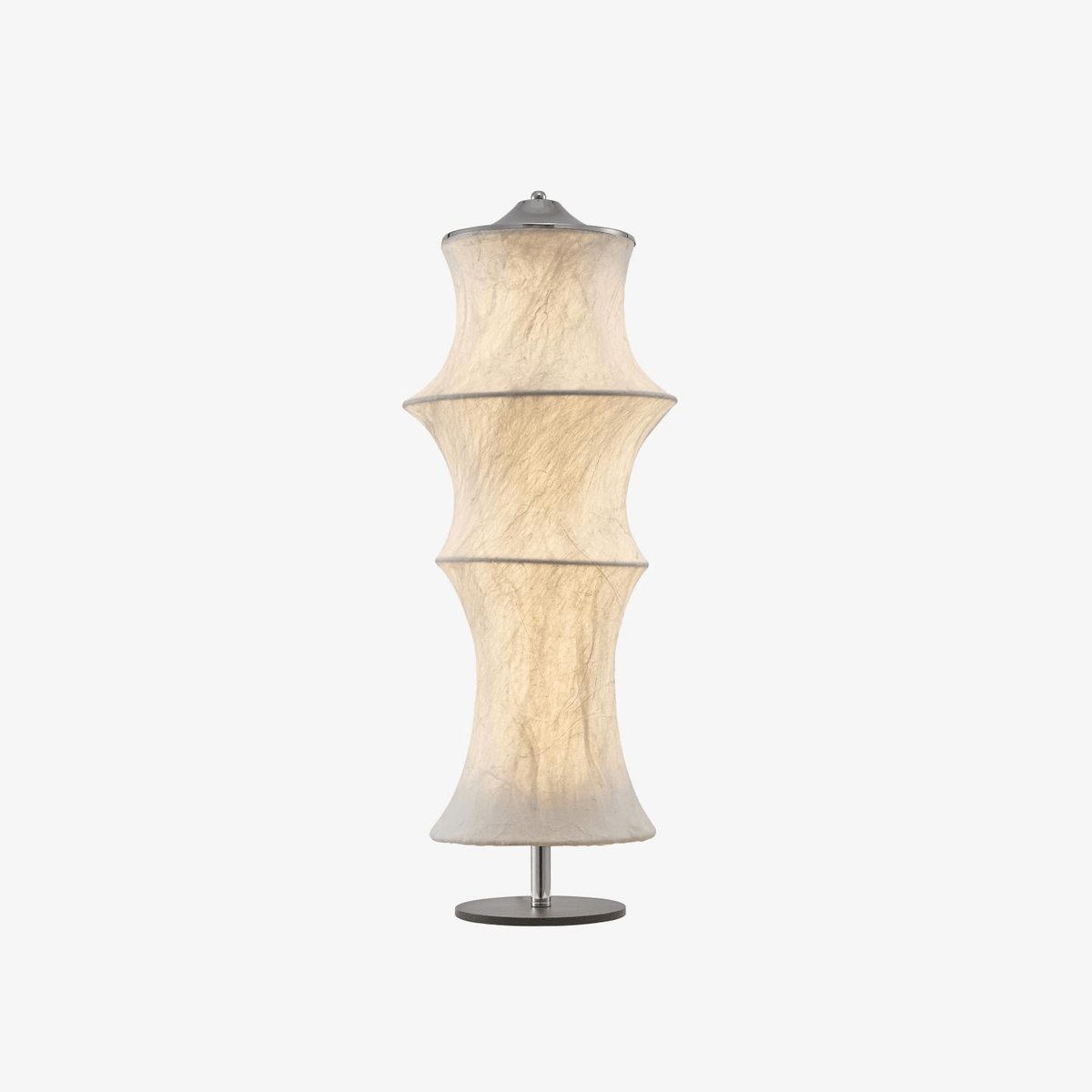 Silvara Cocoon Table Lamp – Mulberry Silk Shade, Modern Bedside Light