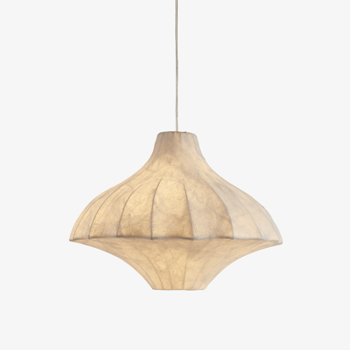 Aurielle Silk Pavilion Pendant Light – Handcrafted Mulberry Silk