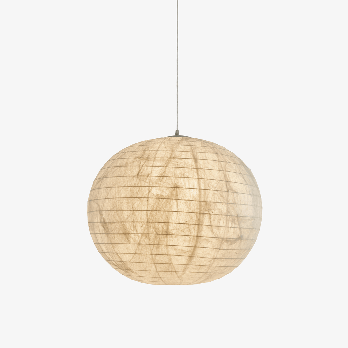 Silvara Lunar Globe Pendant Light – Handcrafted Mulberry Silk Shade