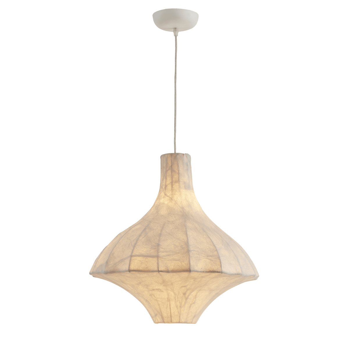 Aurielle Silk Pavilion Pendant Light – Handcrafted Mulberry Silk