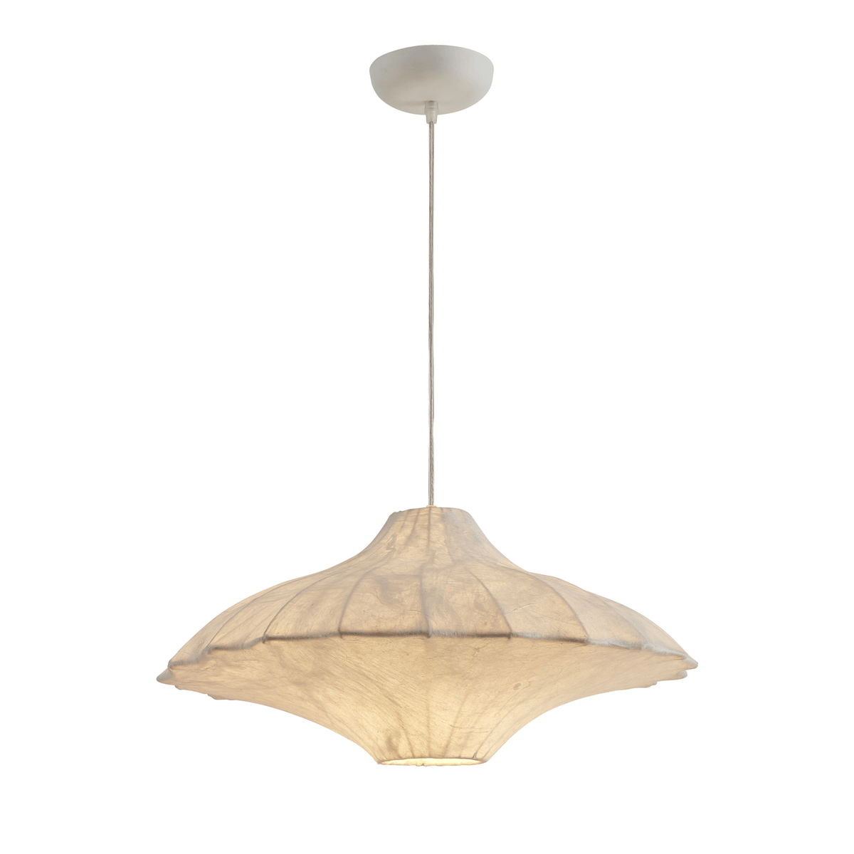 Aurielle Silk Pavilion Pendant Light – Handcrafted Mulberry Silk