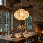 Lunara Silk Bloom Pendant Light – Handcrafted Mulberry Silk Chandelier for Modern Interiors