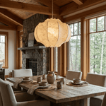 Lunara Silk Bloom Pendant Light – Handcrafted Mulberry Silk Chandelier for Modern Interiors