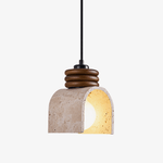 Arcolo Travertine Pendant Light – Sculptural Natural Stone Hanging Lamp