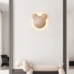 Bearstone Travertine Wall Sconce with Integrated LED