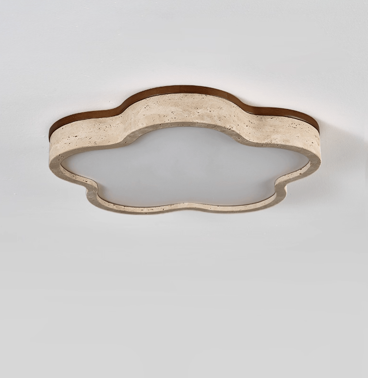 Cloudline Travertine Ceiling Light – Modern Flush Mount LED Lamp