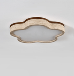 Cloudline Travertine Ceiling Light – Modern Flush Mount LED Lamp
