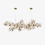 Selene Droplet Chandelier – Hand-Blown Murano Glass Pendant Light