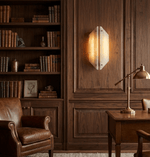 Onyxa Crest Alabaster Wall Sconce – Modern LED Wall Light for Bedroom & Living Room