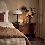 Lunarra Dome Alabaster Table Lamp – Modern Bedside & Living Room Lighting