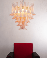 Rosabella Glass Chandelier in Gold Finish with Handcrafted Glass Petals
