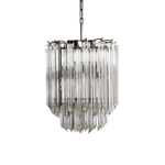 Prism Glass Chandelier – Handcrafted Murano Style Pendant Light