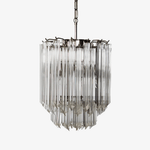 Prism Glass Chandelier – Handcrafted Murano Style Pendant Light