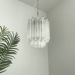 Prism Glass Chandelier – Handcrafted Murano Style Pendant Light