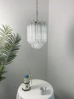 Prism Glass Chandelier – Handcrafted Murano Style Pendant Light
