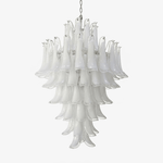 White Cloud Glass Petals Chandelier – Modern Venetian Style Lighting