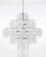 Modern White Glass Orb Chandelier for Dining Room and Living Room