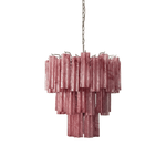 Rose Glass Tube Chandelier – Modern Designer Pendant Light