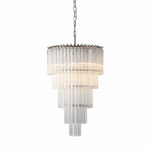 Cascadoria Modern Glass Rod Chandelier for Dining Room and Foyer