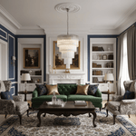 Cascadoria Modern Glass Rod Chandelier for Dining Room and Foyer