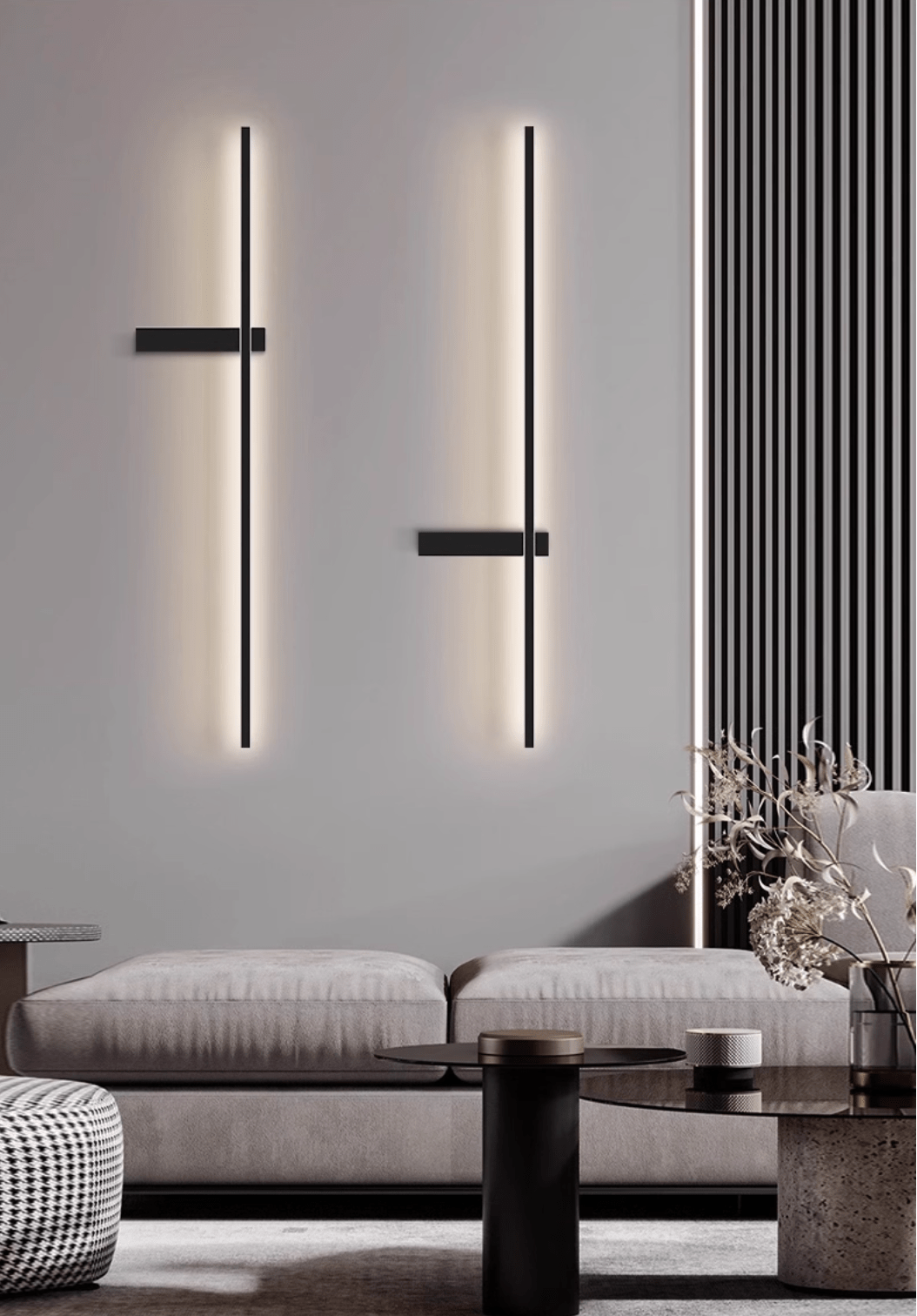 Adeline Linear Rechargeable Wall Sconce – Modern LED Vanity Light