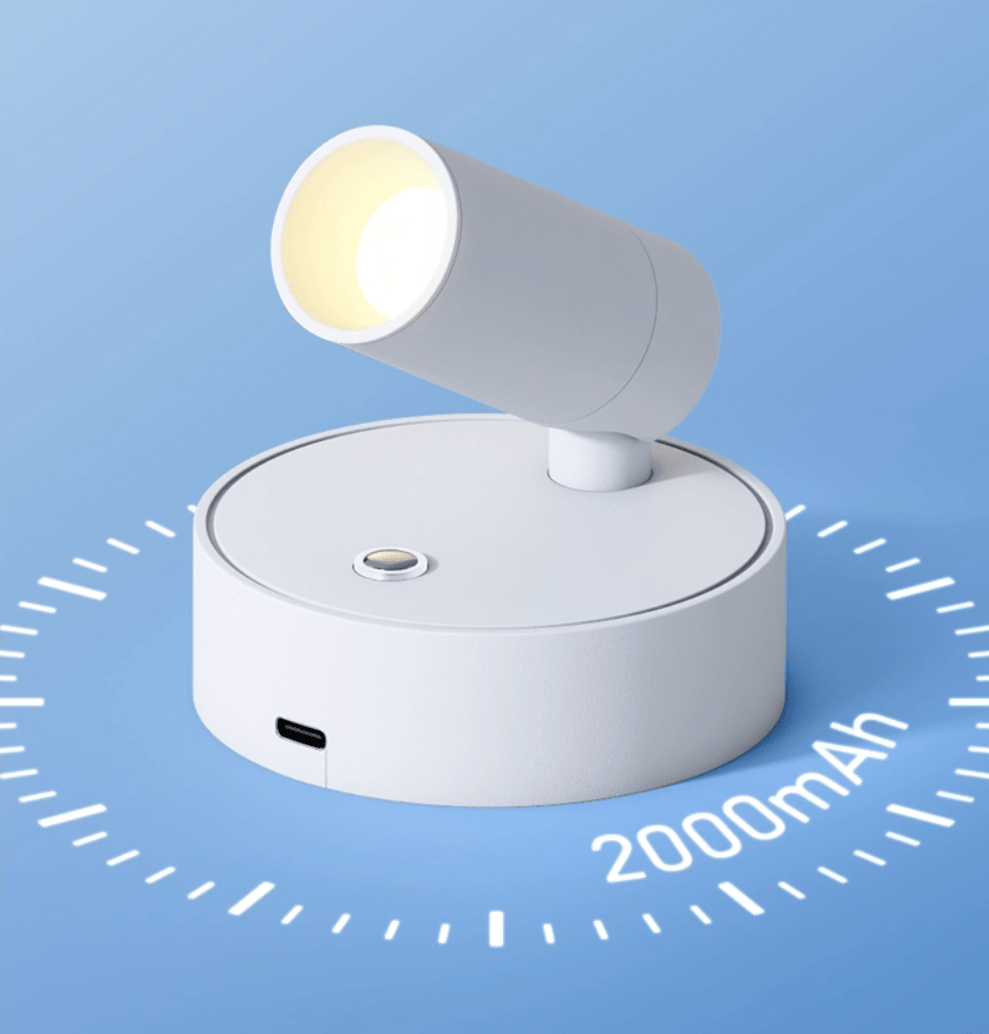 Luma Pivot Rechargeable Wall Sconce – Cordless LED Reading Light