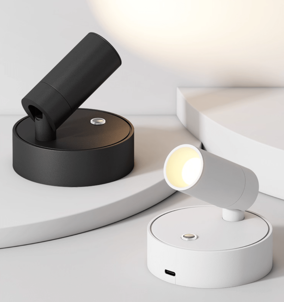 Luma Pivot Rechargeable Wall Sconce – Cordless LED Reading Light