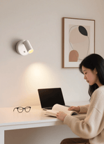 Luma Pivot Rechargeable Wall Sconce – Cordless LED Reading Light