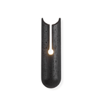 Vulca Split Stone Wall Sconce in Black Travertine