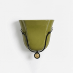 Solenne Ceramic Shell Wall Sconce in Glazed Finishes
