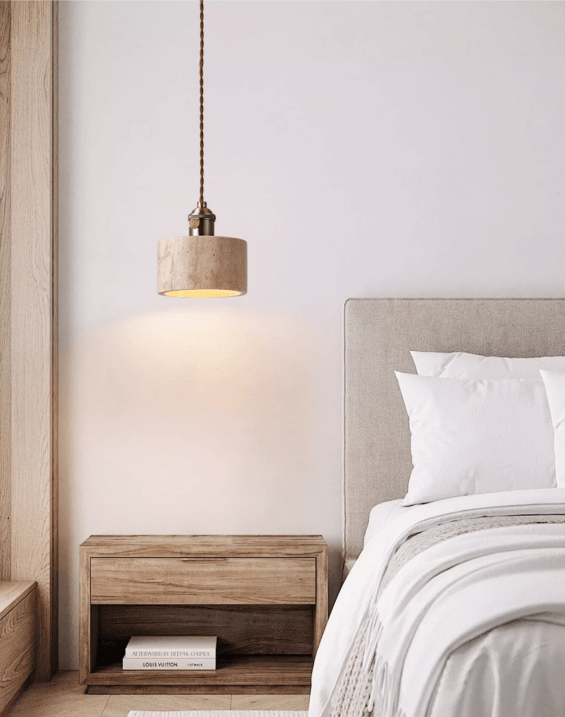 Terraform Travertine Pendant Light – Sculptural Stone Multi-Pendant