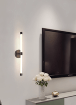 Brilline Vertical LED Wall Sconce in Brass Finish for Modern Interiors