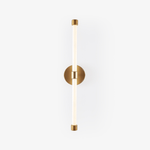 Brilline Vertical LED Wall Sconce in Brass Finish for Modern Interiors