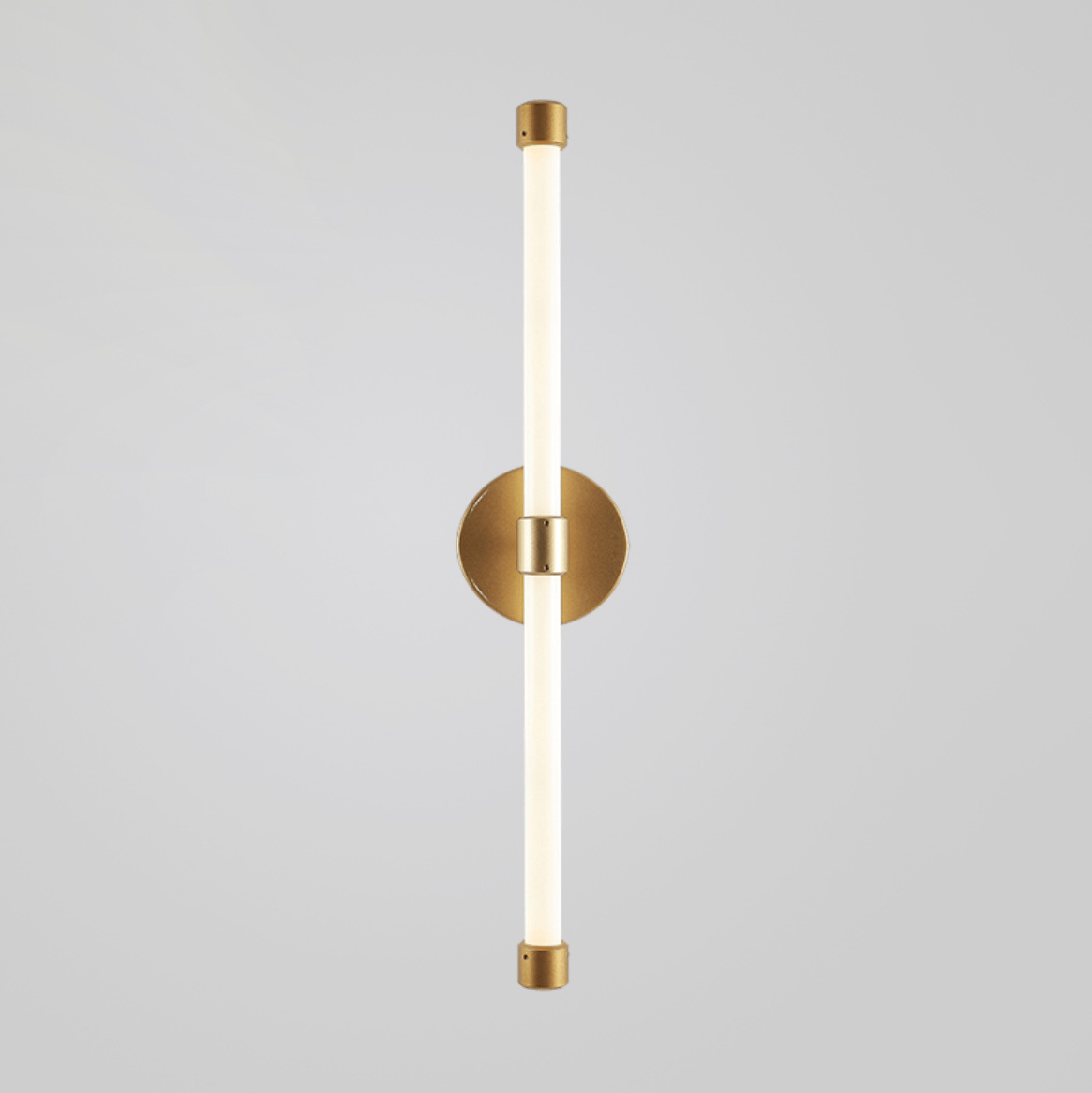 Brilline Vertical LED Wall Sconce in Brass Finish for Modern Interiors