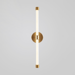 Brilline Vertical LED Wall Sconce in Brass Finish for Modern Interiors