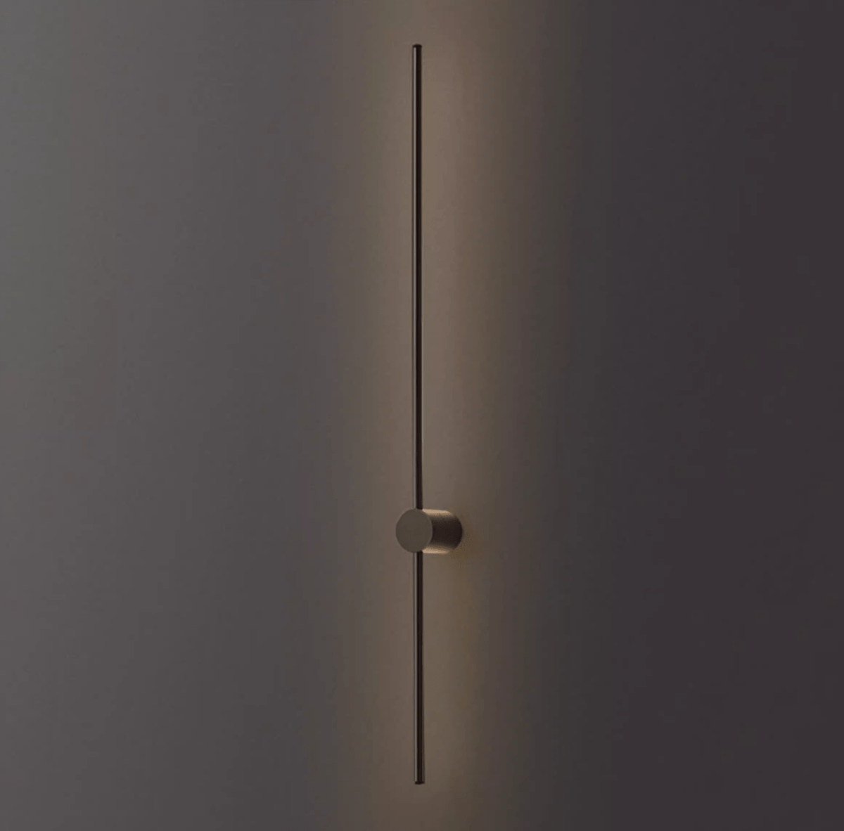 Luma Rod Portable Rechargeable Wall Sconce – Cordless Brass LED Light