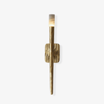 Aurelian Sculpted Alabaster Wall Sconce in Copper