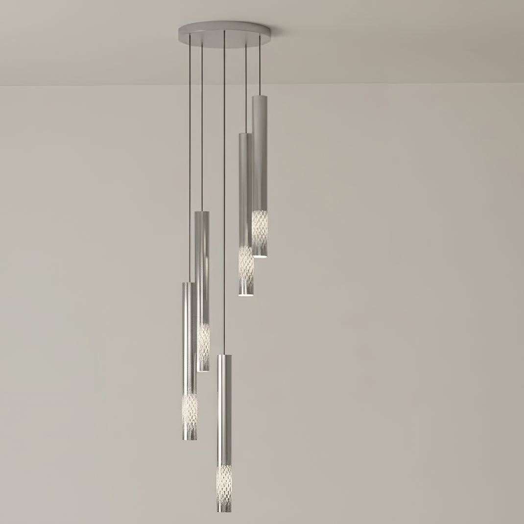 Symphony Orchestra Chandelier – Gold Nano-Coated Crystal Glass Pendant Light