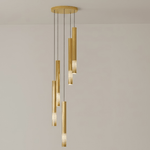 Symphony Orchestra Chandelier – Gold Nano-Coated Crystal Glass Pendant Light
