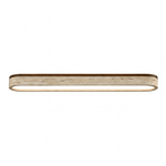Strata Vein Linear Ceiling Light in Yellow Travertine