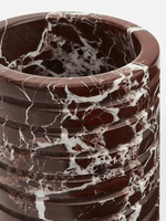 Rosso Levanto Marble Vessel Sculptural Table Lamp