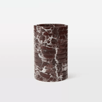 Rosso Levanto Marble Vessel Sculptural Table Lamp