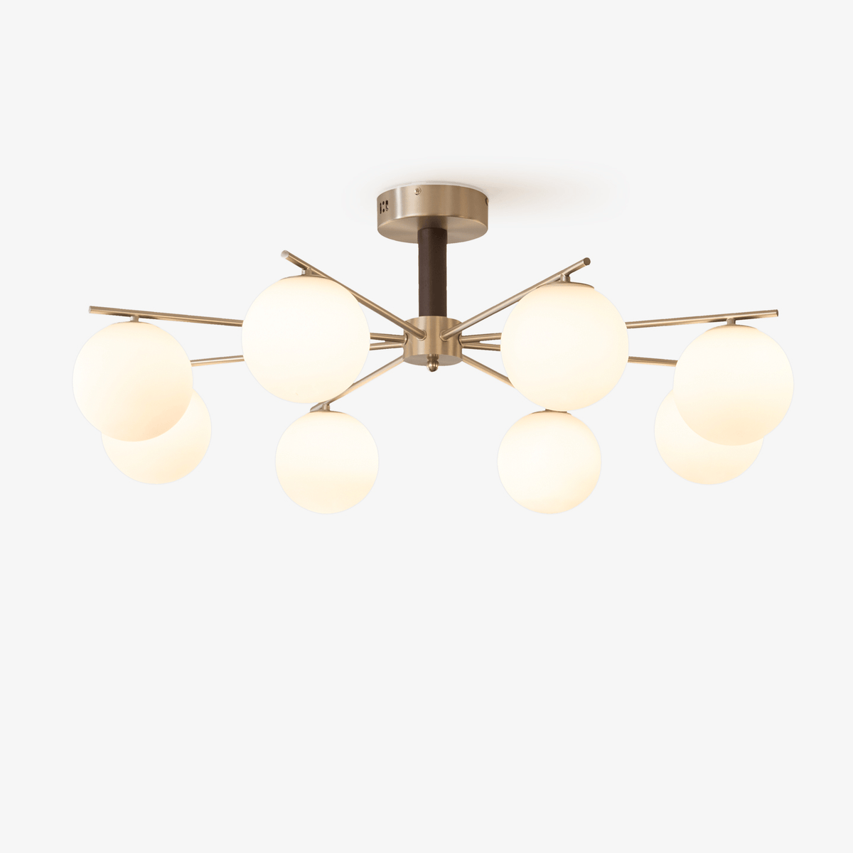 Orb Balance Chandelier – Modern Glass Sphere Pendant Light for Dining Room and Living Room