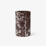Rosso Levanto Marble Vessel Sculptural Table Lamp