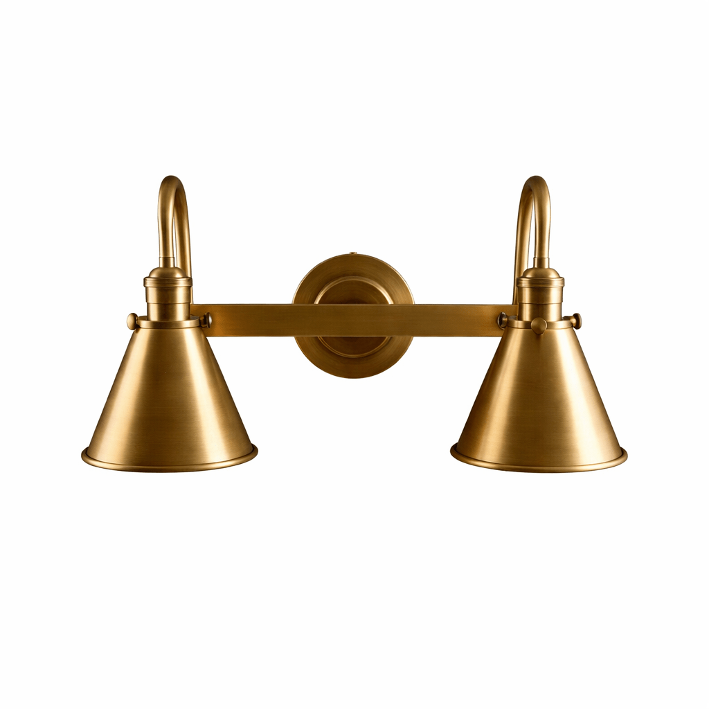 Oliver Wall Sconce in Gold Metal – Modern Minimalist Wall Light for Bedroom, Living Room, Hallway