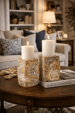 Elara Agate Candle Holder – Natural Stone Table Decor