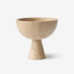 Rowan Stone Display Bowl – Sculptural Marble & Travertine Decor Accent